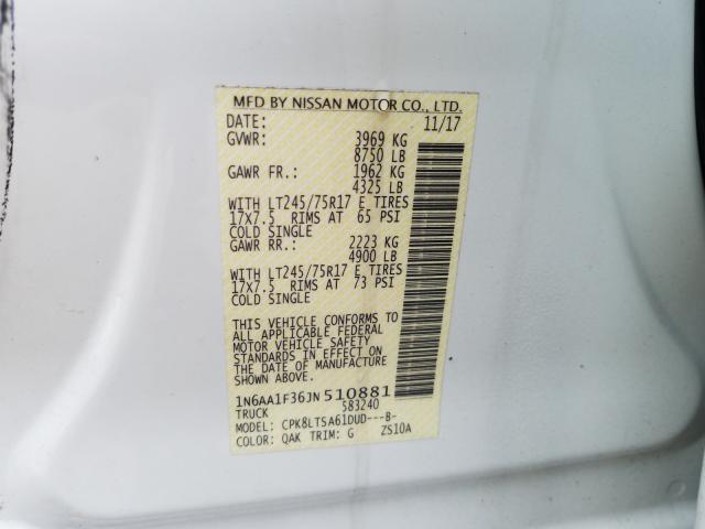 2018 NISSAN TITAN XD S 1N6AA1F36JN510881