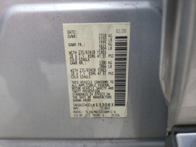 2020 NISSAN MURANO S 5N1AZ2AJ2LN133083