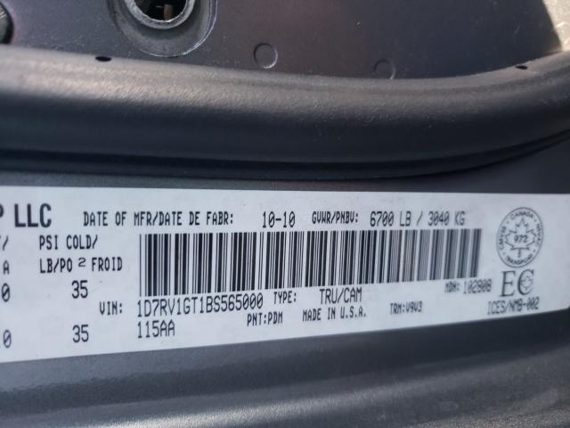 2011 DODGE RAM 1500 1D7RV1GT1BS565000