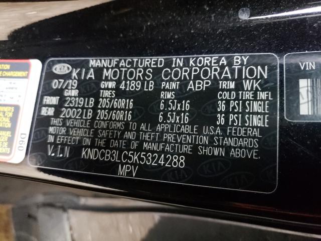 2019 KIA NIRO FE KNDCB3LC5K5324288