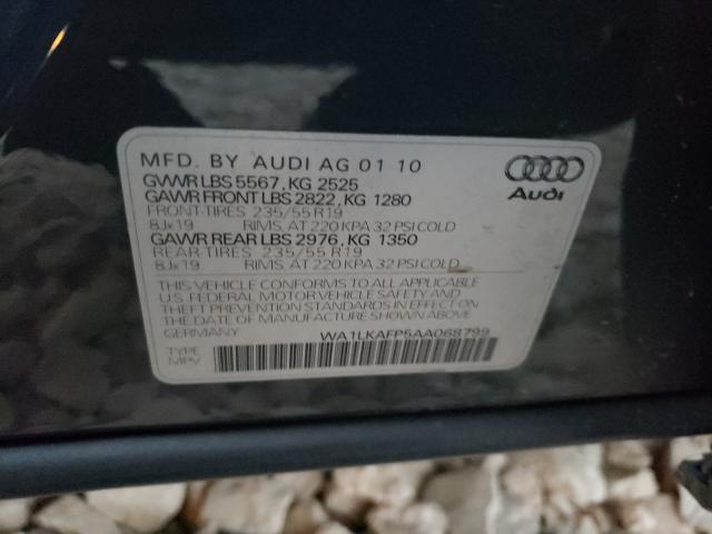 2010 AUDI Q5 PREMIUM WA1LKAFP5AA068799