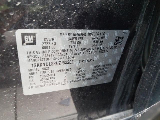 2017 GMC ACADIA 1GKKNULS8HZ193282