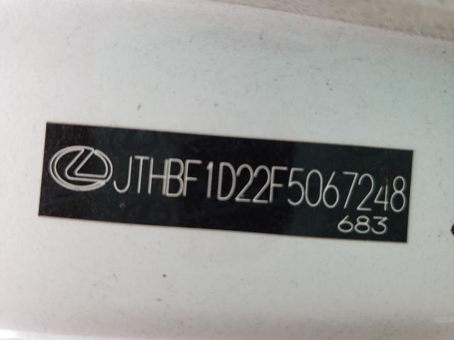 2015 LEXUS IS 250 JTHBF1D22F5067248