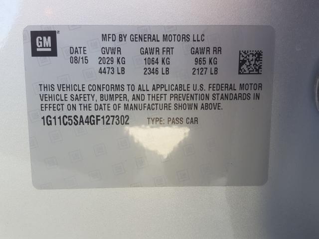 2016 CHEVROLET MALIBU LIM 1G11C5SA4GF127302