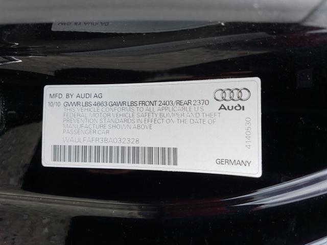 2011 AUDI A5 PREMIUM WAULFAFR3BA032328