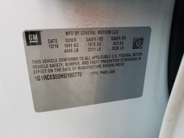 2017 CHEVROLET VOLT LT 1G1RC6S50HU180779
