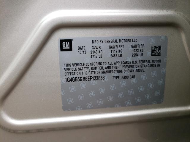 2014 BUICK LACROSSE 1G4GB5GR6EF132836