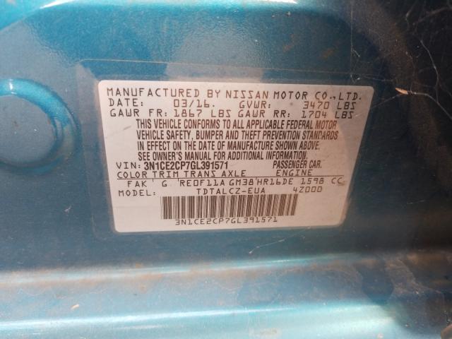 2016 NISSAN VERSA NOTE 3N1CE2CP7GL391571