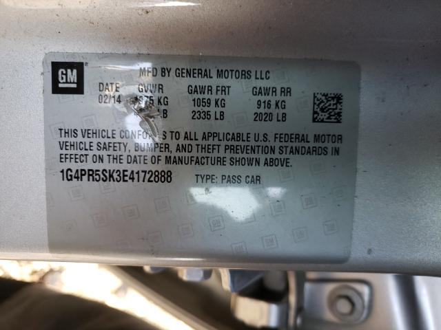 2014 BUICK VERANO CON 1G4PR5SK3E4172888