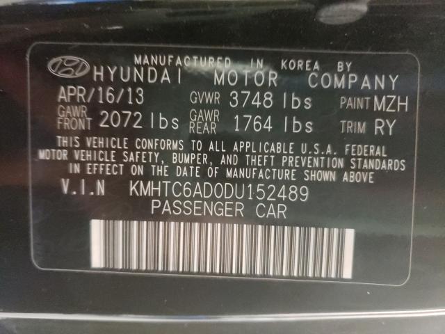 2013 HYUNDAI VELOSTER KMHTC6AD0DU152489