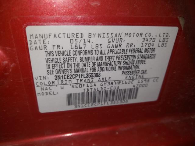 2015 NISSAN VERSA NOTE 3N1CE2CP1FL355308
