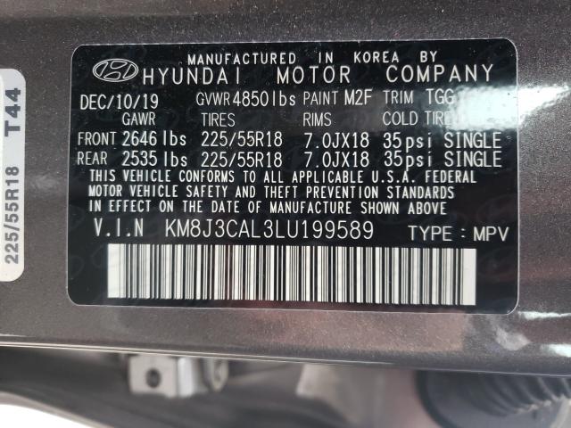 2020 HYUNDAI TUCSON LIM KM8J3CAL3LU199589