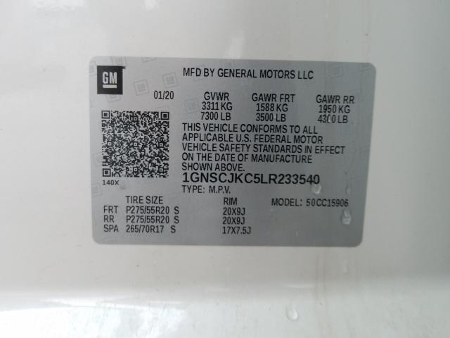 2020 CHEVROLET SUBURBAN C 1GNSCJKC5LR233540