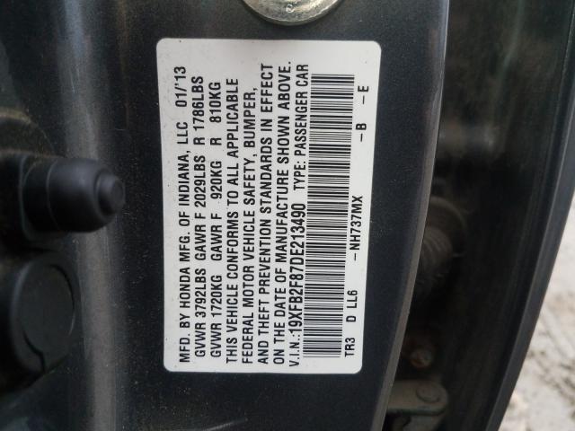 2013 HONDA CIVIC EX 19XFB2F87DE213490