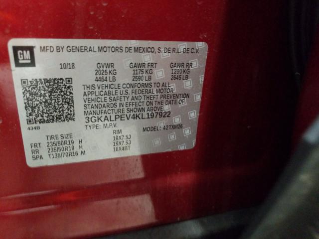 2019 GMC TERRAIN SL 3GKALPEV4KL197922