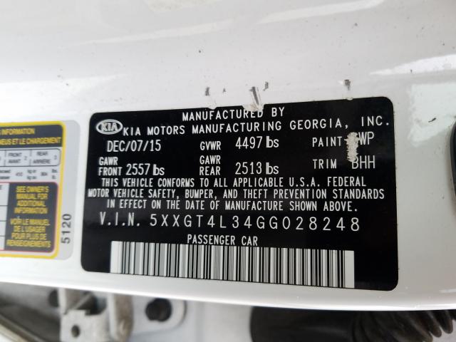 2016 KIA OPTIMA LX 5XXGT4L34GG028248
