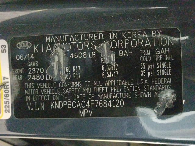 2015 KIA SPORTAGE KNDPBCAC4F7684120