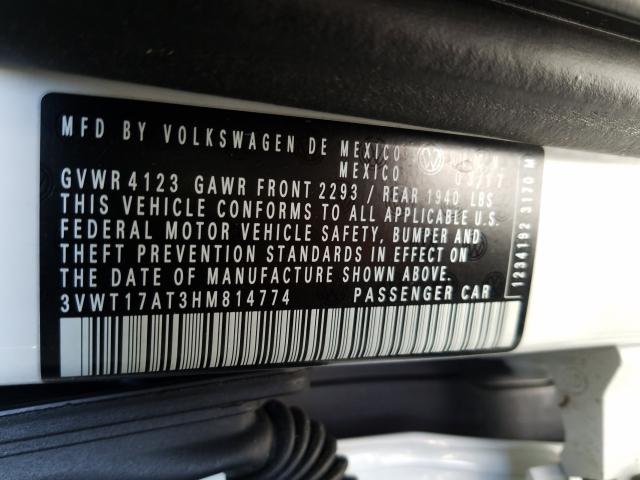 2017 VOLKSWAGEN BEETLE DUN 3VWT17AT3HM814774