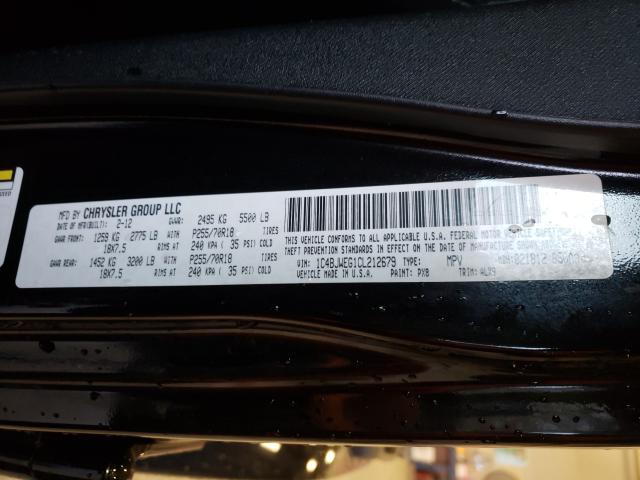2012 JEEP WRANGLER U 1C4BJWEG1CL212679