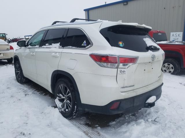 2016 TOYOTA HIGHLANDER 5TDJKRFH3GS312224
