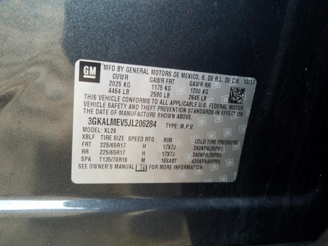 2018 GMC TERRAIN SL 3GKALMEV5JL206284