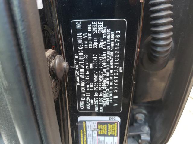2012 KIA SORENTO BA 5XYKTDA21CG244763