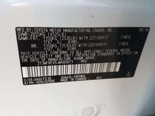 2018 TOYOTA RAV4 ADVEN 2T3WFREV5JW482673