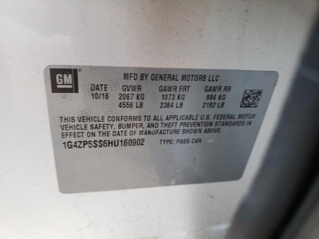 2017 BUICK LACROSSE E 1G4ZP5SS6HU160902