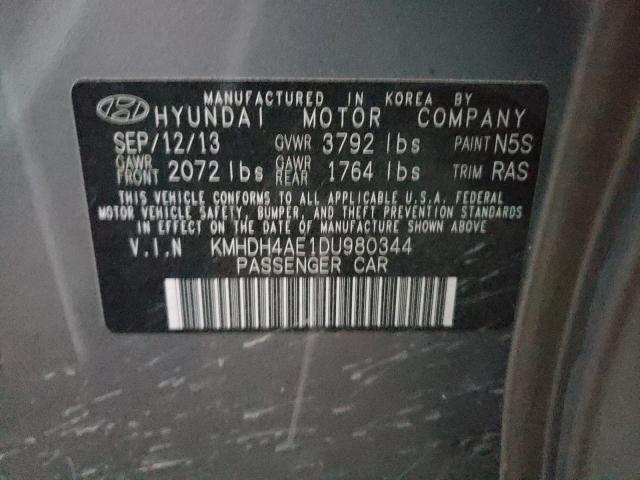 2013 HYUNDAI ELANTRA GL KMHDH4AE1DU980344
