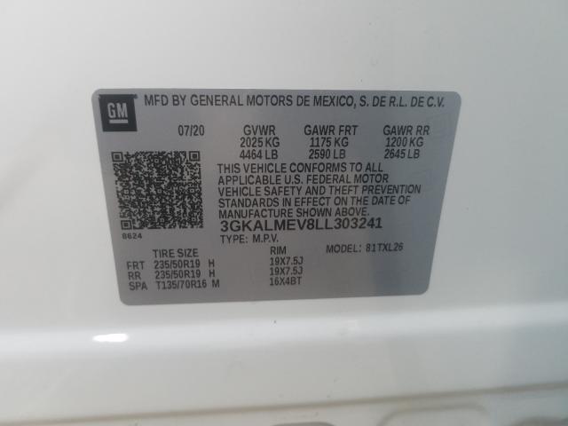 2020 GMC TERRAIN SL 3GKALMEV8LL303241