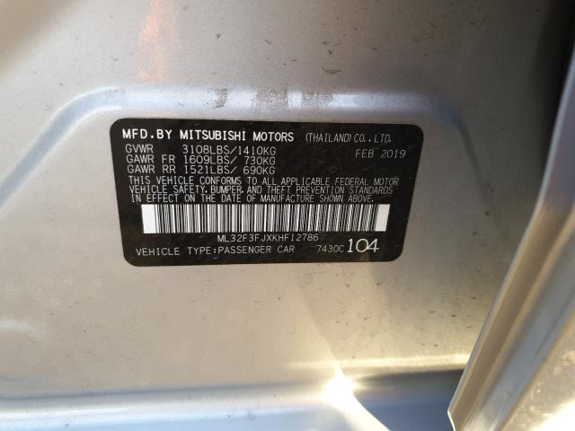 2019 MITSUBISHI MIRAGE G4 ML32F3FJXKHF12786