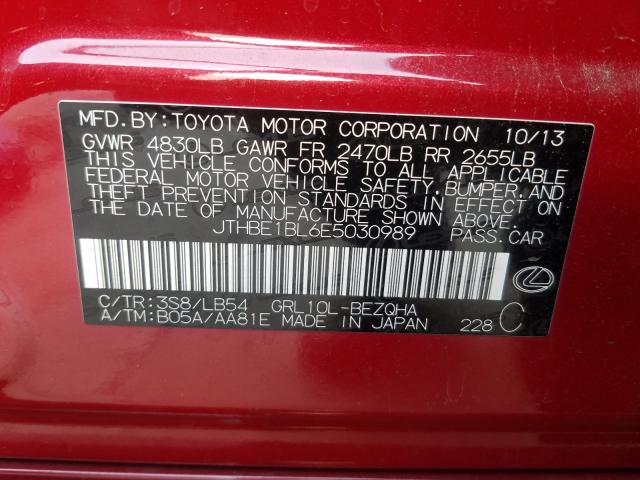 2014 LEXUS GS 350 JTHBE1BL6E5030989
