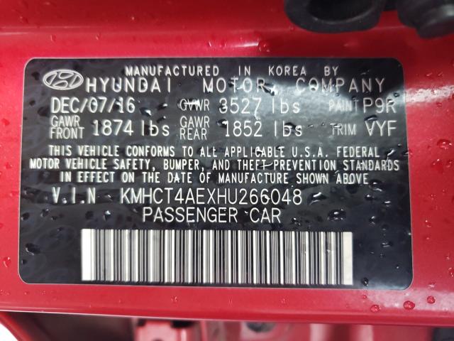 2017 HYUNDAI ACCENT SE KMHCT4AEXHU266048