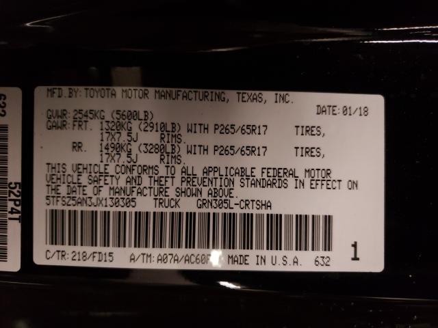2018 TOYOTA TACOMA ACC 5TFSZ5AN3JX130305