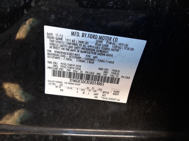 2012 FORD FLEX LIMIT 2FMGK5DCXCBD14005