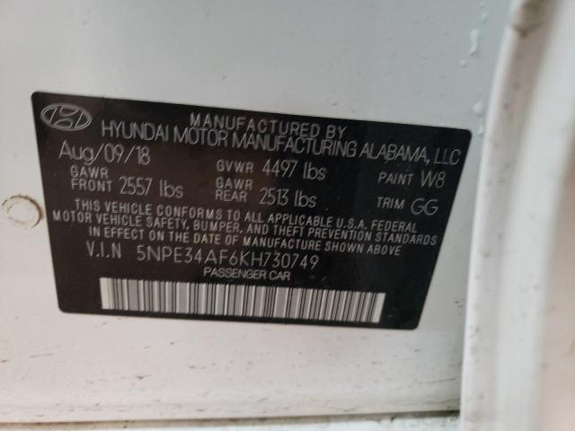 2019 HYUNDAI SONATA LIM 5NPE34AF6KH730749