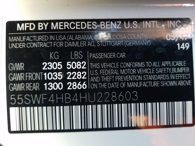 2017 MERCEDES-BENZ C 350E 55SWF4HB4HU228603