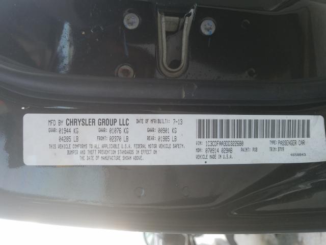 2013 DODGE DART SE 1C3CDFAA3DD322680