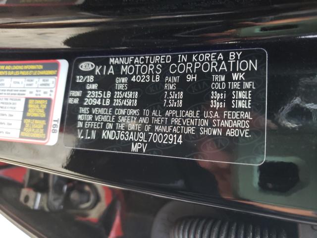 2020 KIA SOUL GT LI KNDJ63AU9L7002914