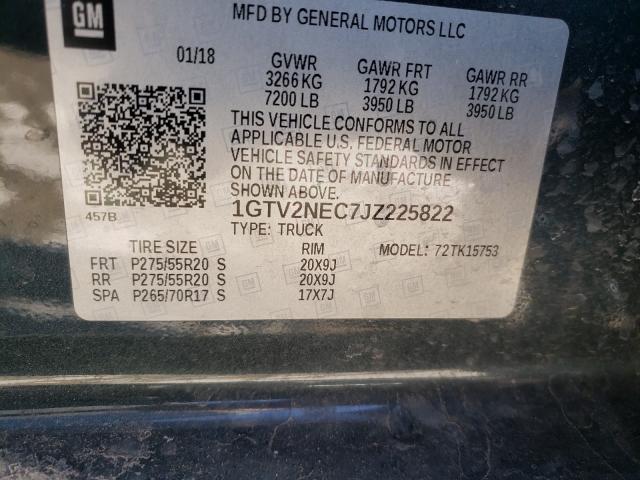 2018 GMC SIERRA K15 1GTV2NEC7JZ225822