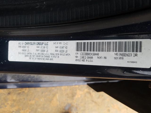 2012 CHRYSLER 200 TOURIN 1C3CCBBB0CN160440