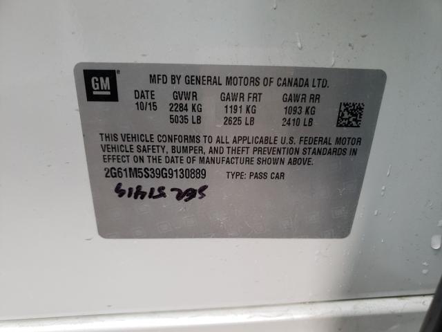 2016 CADILLAC XTS LUXURY 2G61M5S39G9130889