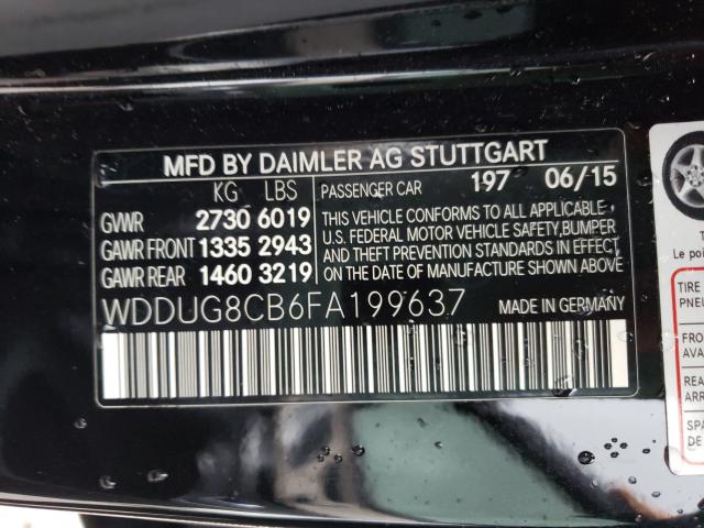 2015 MERCEDES-BENZ S 550 WDDUG8CB6FA199637