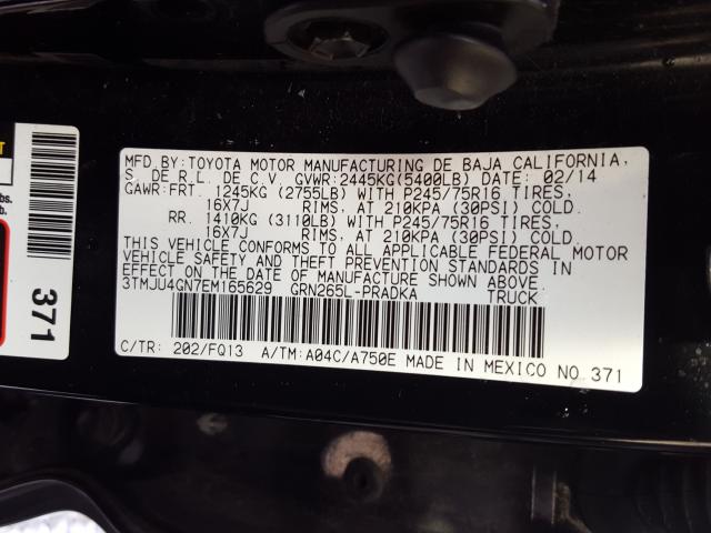 2014 TOYOTA TACOMA DOU 3TMJU4GN7EM165629