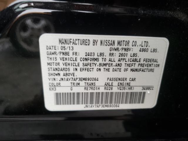 2014 INFINITI Q50 HYBRID JN1AV7AP3EM690064