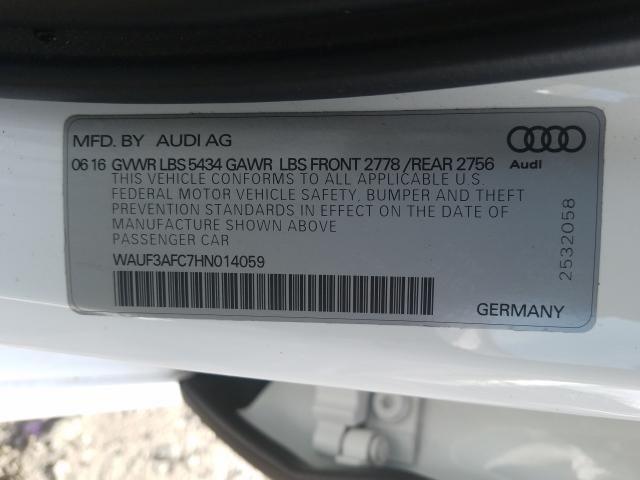 2017 AUDI A6 COMPETI WAUF3AFC7HN014059
