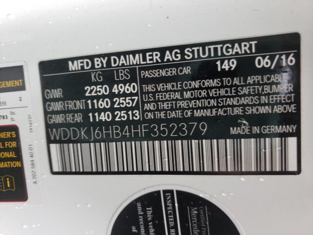 2017 MERCEDES-BENZ E 400 4MAT WDDKJ6HB4HF352379