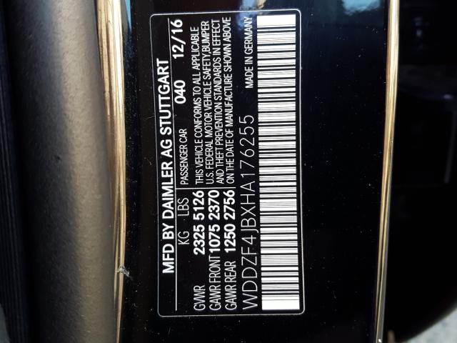 2017 MERCEDES-BENZ E 300 WDDZF4JBXHA176255