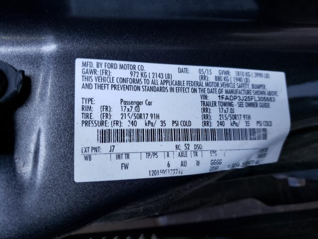2015 FORD FOCUS TITA 1FADP3J25FL305683