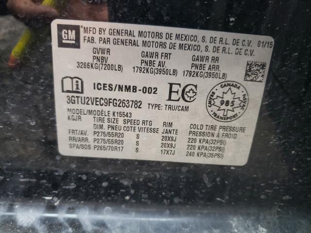 2015 GMC SIERRA K15 3GTU2VEC9FG263782